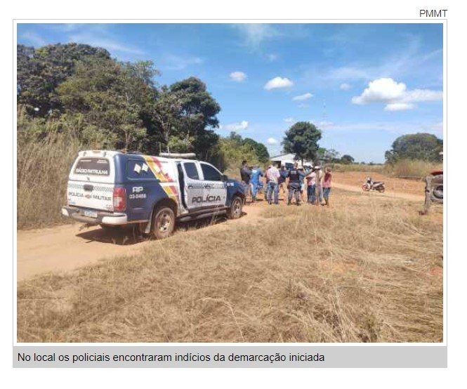 Pol Cia Impede Mais Uma Invas O De Terras Em Mato Grosso