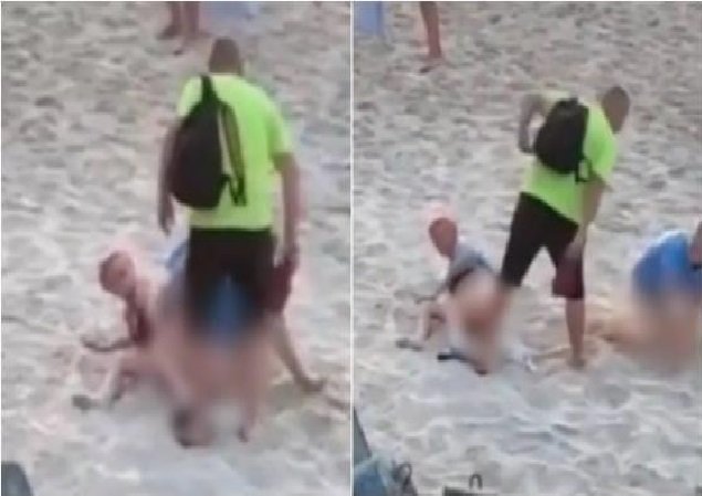 Homem interrompe casal que fazia sexo ao ar livre a chineladas