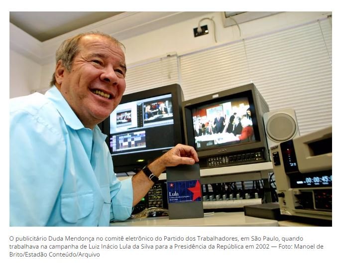 Publicitário Duda Mendonça morre aos 77 anos