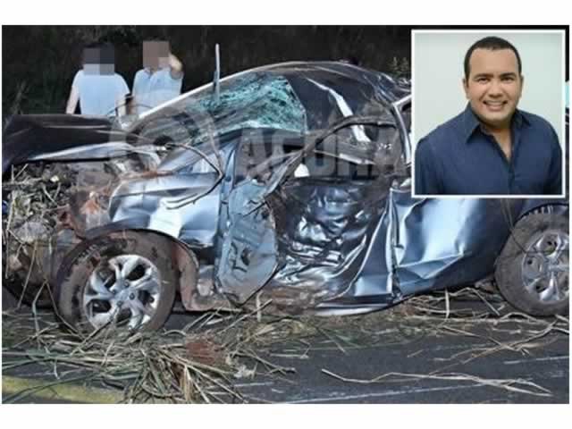 Ex-vereador e idoso morrem em acidente após atropelarem anta