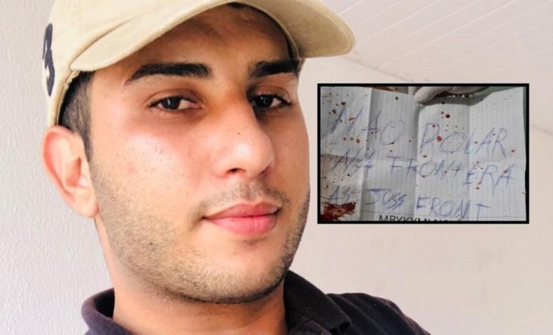 Jovem morre com 13 tiros; polícia encontra bilhete