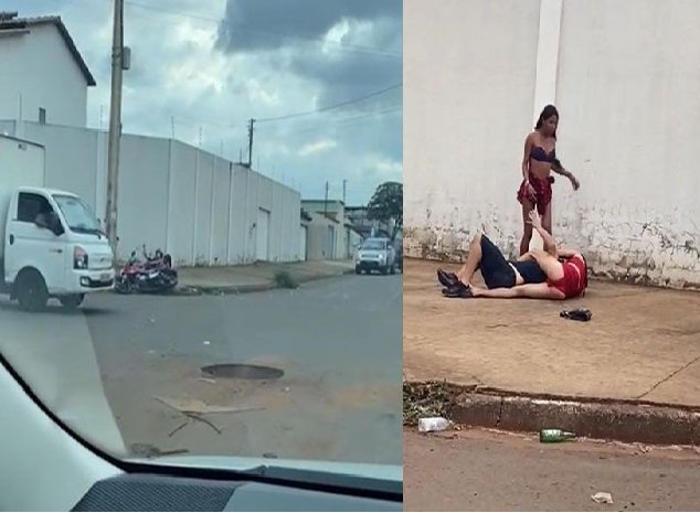 VÍDEO: Confusão entre dupla de travestis e homem acaba em pancadaria