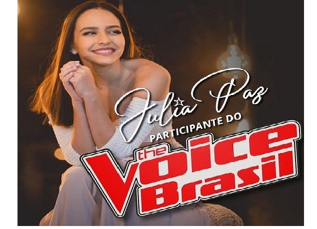 Mato-grossense Júlia Paz está no The Voice Brasil
