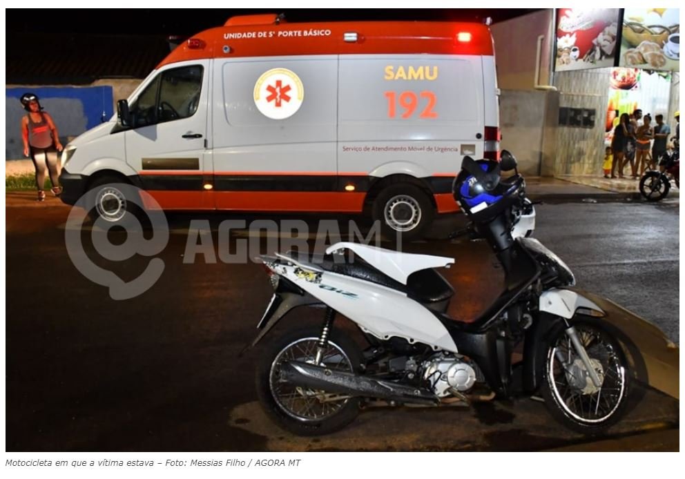 Dupla empina moto e bate em homem de 59 anos que fica em estado gravíssimo