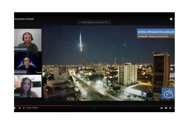 Câmeras registram passagem de meteoro no Brasil