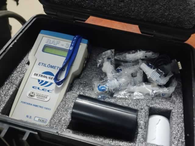 Policia Militar de Alta Floresta recebe bafômetros e capacitação de crime de embriaguez e infrações. (Fotos)