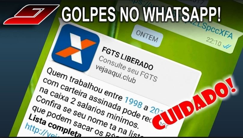 Atenção: golpe do FGTS no WhatsApp já afeta mais de 100 mil pessoas