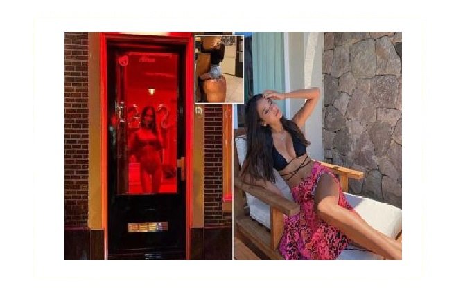 Influencer é condenada por foto sentada em escultura de pênis