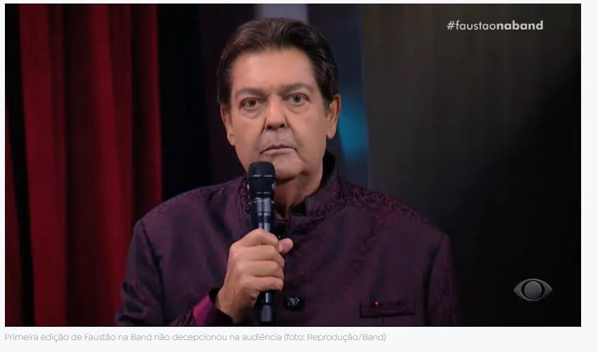 Faustão estreia na Band, vence Rodrigo Faro e faz a emissora subir 260%