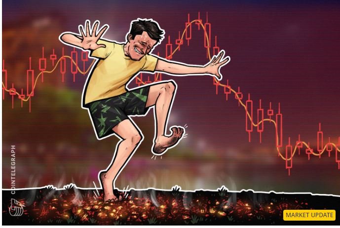 O domínio do Bitcoin cai quando o preço do BTC recua brevemente abaixo dos US$ 10.000