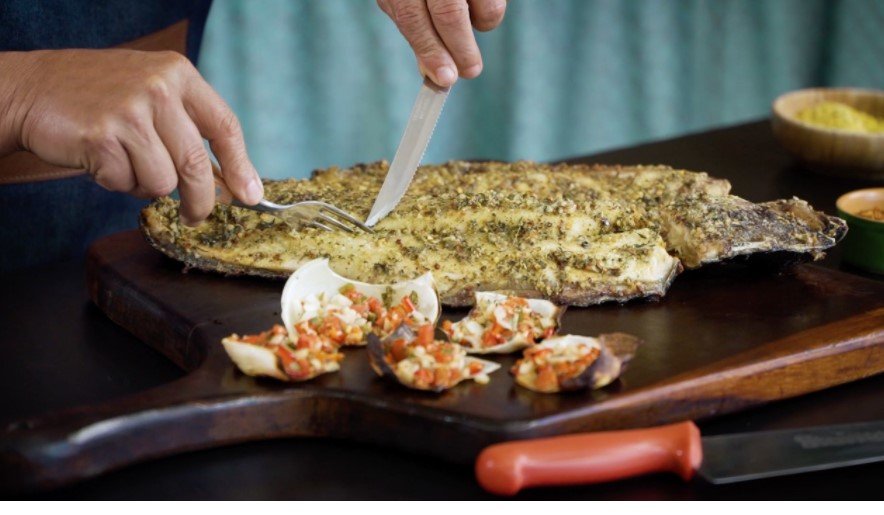 Receita de Tambaqui na Brasa com Azeite de Ervas
