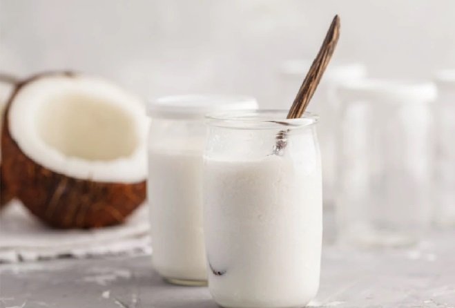 Aprenda a fazer um iogurte de coco 100% natural! Passo a passo muito simples e rápido