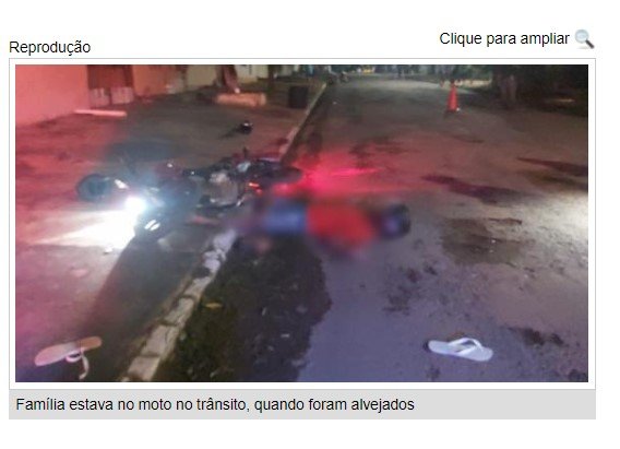 Jovem é baleado com filho na garupa da moto e morre