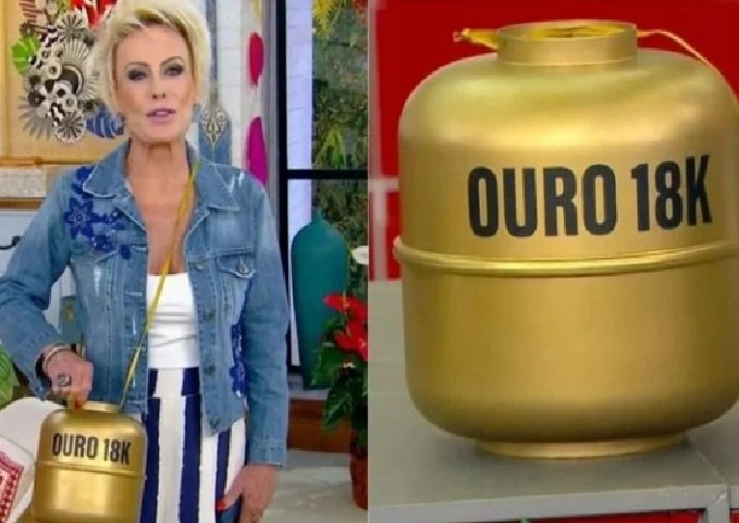 Após colar de cenoura, Ana Maria Braga usa bolsa de botijão de gás