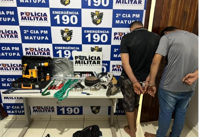 Força tática prende 2 ladrões de banco e outros 2 morrem em confronto em Matupá.