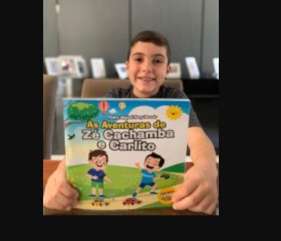 Escritor de 7 anos lança seu 1º livro em MT