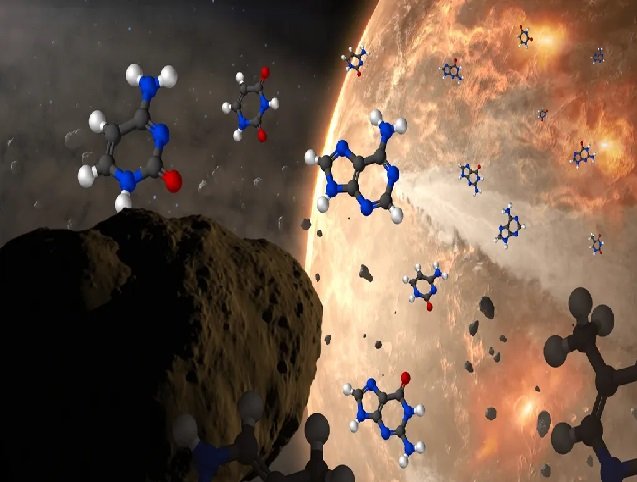Bases de DNA e RNA que faltavam são achadas em amostras de meteoritos