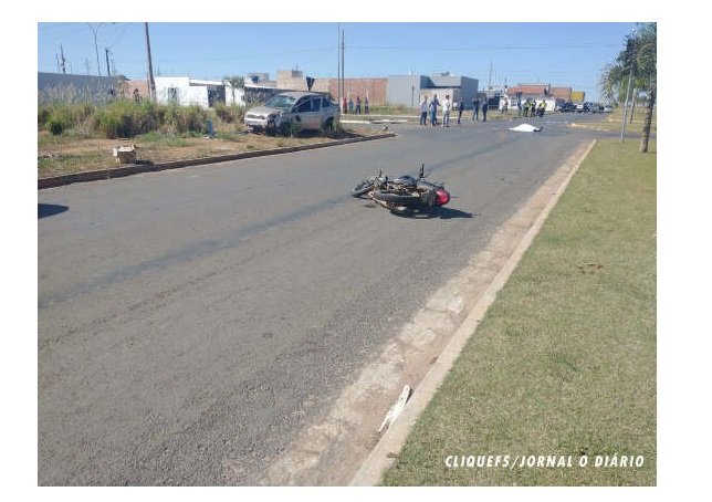 Motociclista morre ao ser atingindo por veículo em MT