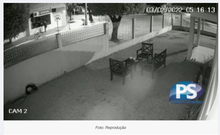 Homem quebra vidro de loja, furta lata de tinta e morde policial