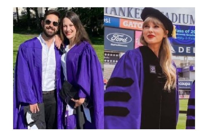 Ex-jornalistas da Globo se formam junto com Taylor Swift