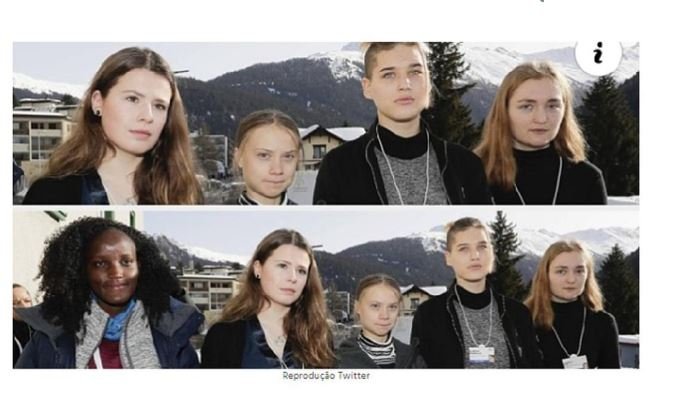 Ativista negra da Uganda é cortada de foto em Davos