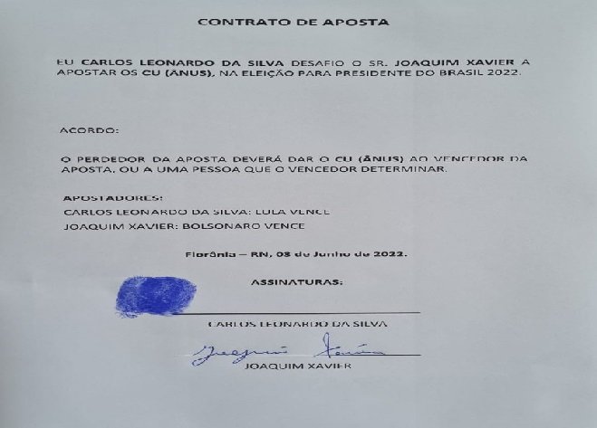 Homens apostam os ânus na dispusta entre Lula e Bolsonaro nas eleições presidenciais