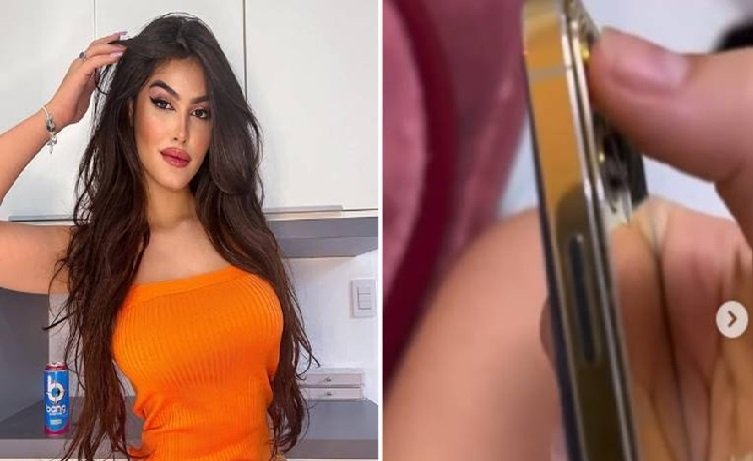 Influenciadora joga iPhone de ouro de R$ 11,5 mil no lixo: ‘É uma bomba-relógio’