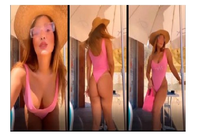 Geisy Arruda encanta usando maiô rosa polêmico