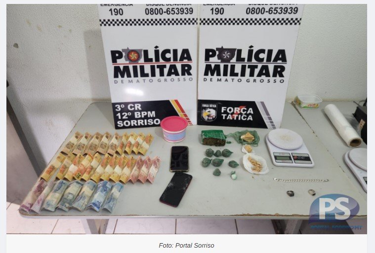 Mulher, marido adolescente e mais dois menores são detidos por tráfico de drogas