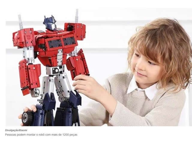 Xiaomi lança robô dos Transformers montável com mais de 1200 peças; veja