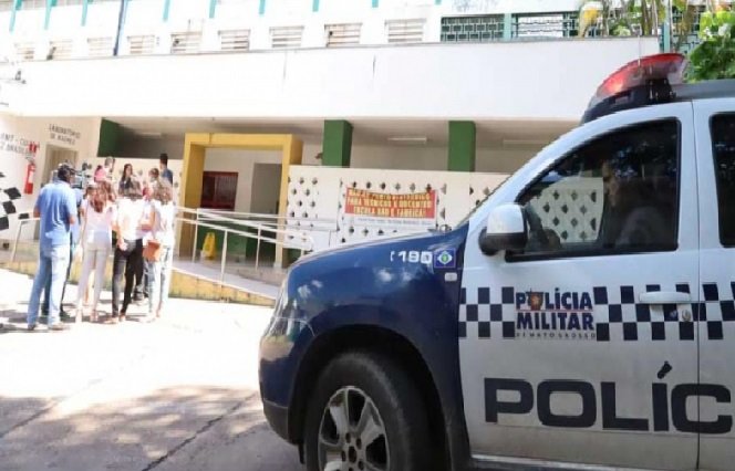 Com faca, aluno do IFMT tranca colegas na sala e ameaça matá-los