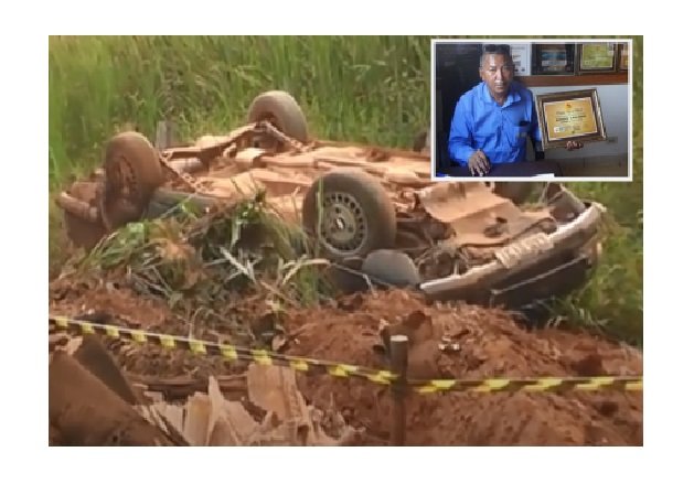 Empresário morre após capotar carro em região de mata