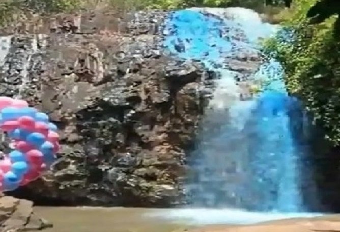 Vistoria não constata alteração na qualidade da água de cachoeira que revelou sexo de bebê