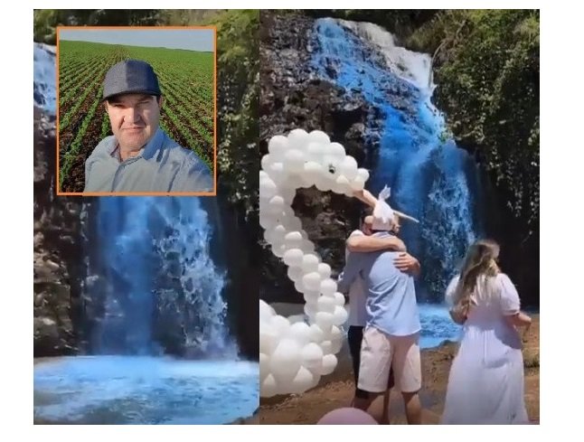 Agricultor responsável por tingir água de cachoeira usa termo ecochatos frente à repercussão