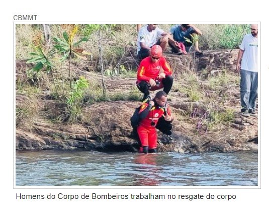 Jovem morre afogada em Jaciara durante banho com amigos