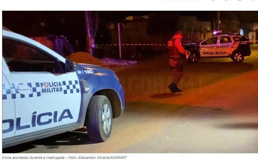 Jovem é assassinado com dois disparos de arma de fogo durante a madrugada
