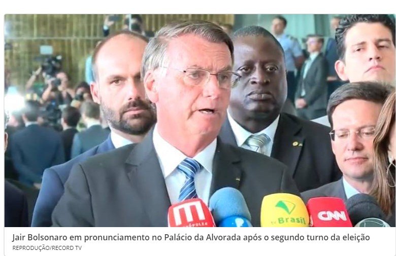 'Vão sentir saudades', diz Bolsonaro antes de pronunciamento