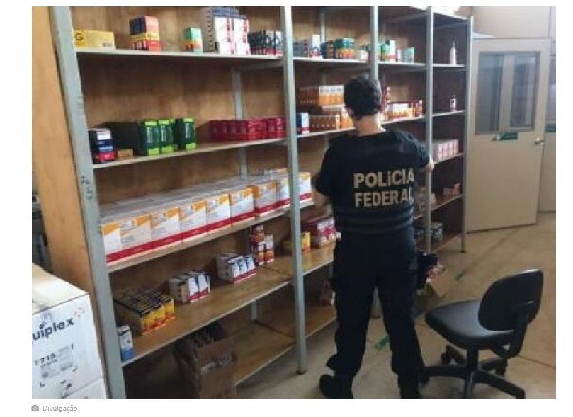 PF faz operação contra venda de medicamentos falsos