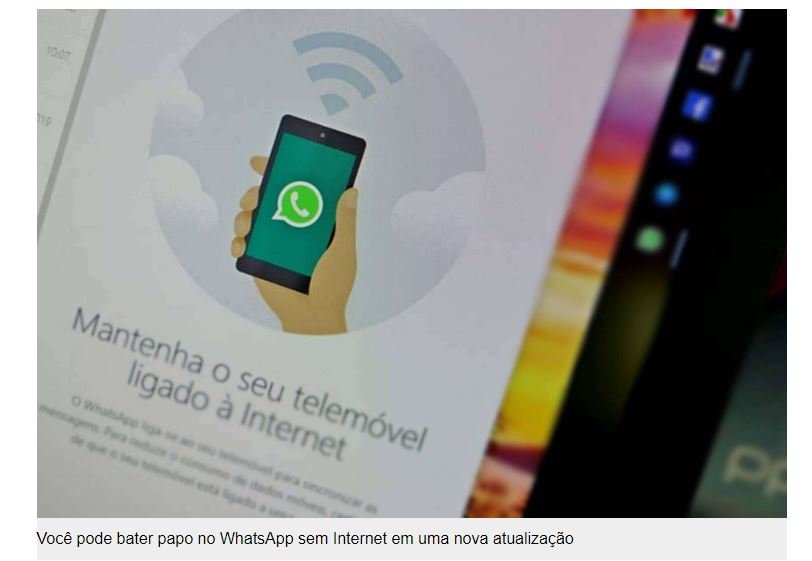 Você pode bater papo no WhatsApp sem Internet em uma nova atualização