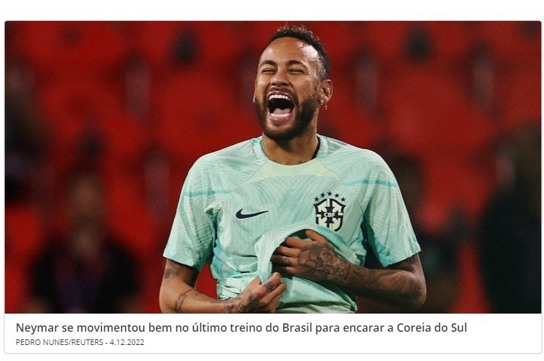 Com volta de Neymar, Brasil pega Coreia em busca de vaga nas quartas de final pela 8ª vez seguida