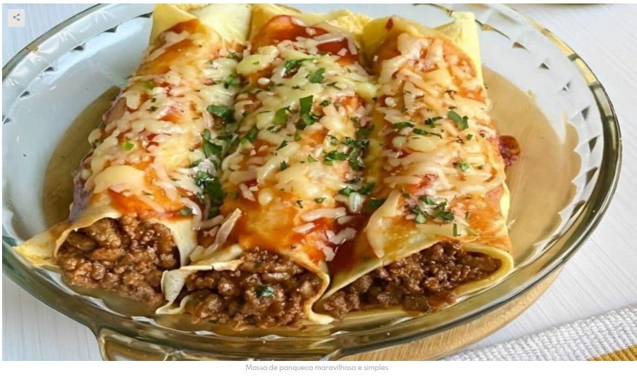 Massa de panqueca maravilhosa e simples, para rechear como quiser, vem ver