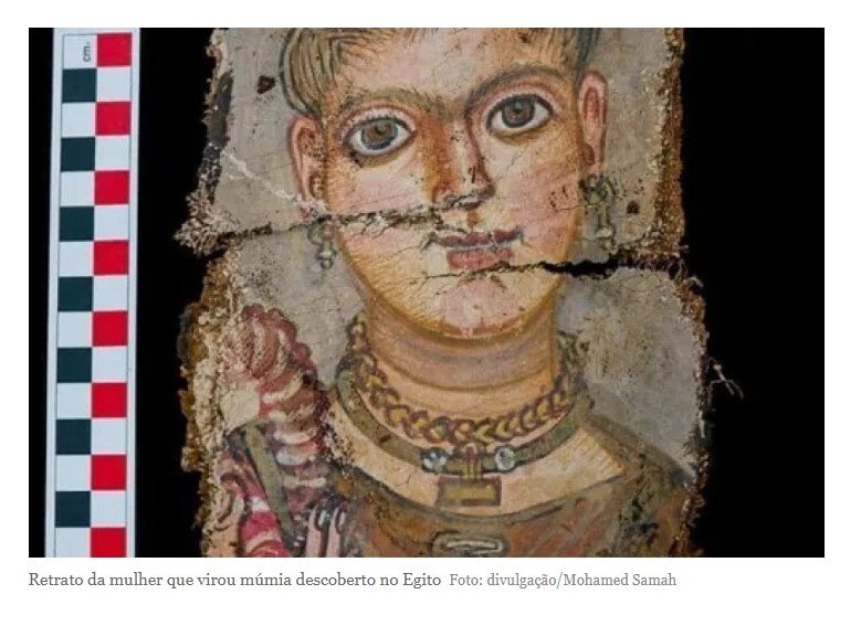 Arqueólogos descobrem no Egito retratos de múmias pela 1ª vez em mais de 100 anos