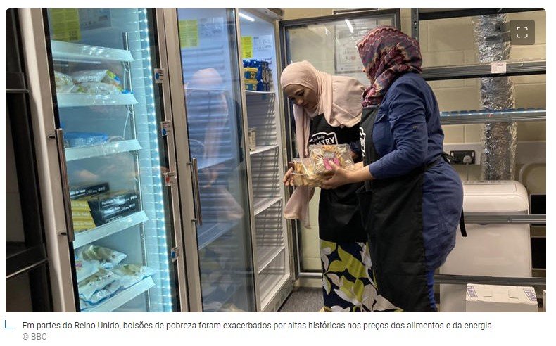 'Tem gente comendo ração e esquentando comida com velas': como é a pobreza no Reino Unido