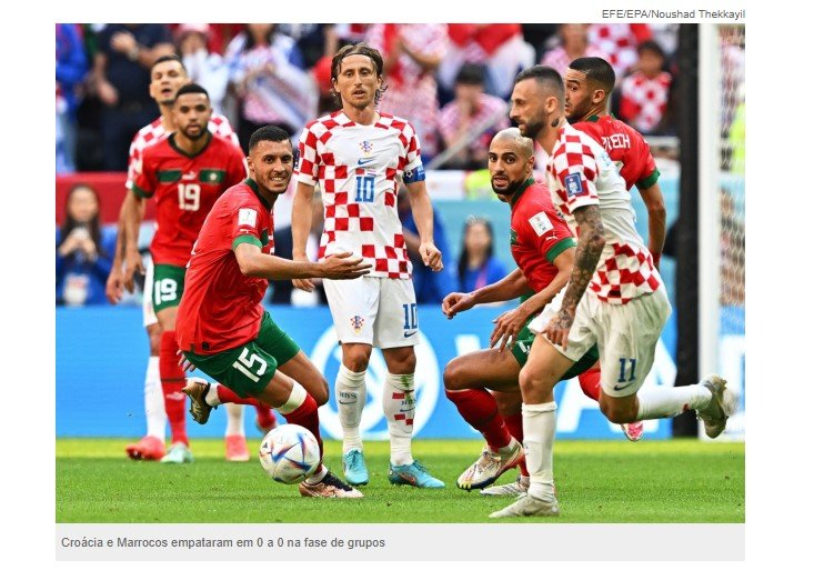 Croácia x Marrocos: Decisão de 3º colocado da Copa do Mundo é a mais importante dos últimos 20 anos