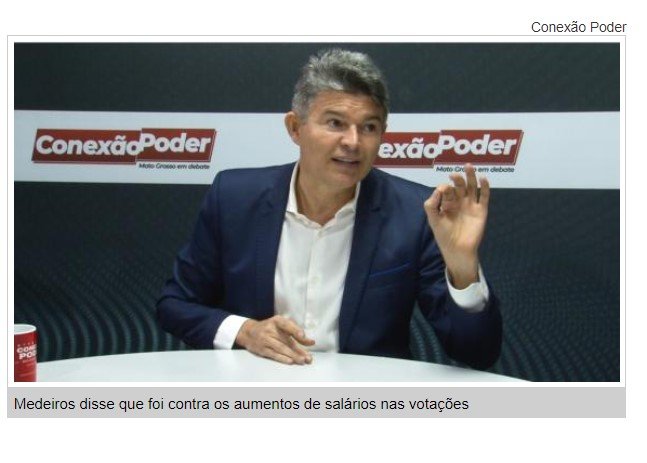 Medeiros detona aumento salarial à classe política;