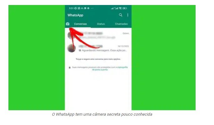O WhatsApp tem uma câmera secreta pouco conhecida: veja como ativá-la