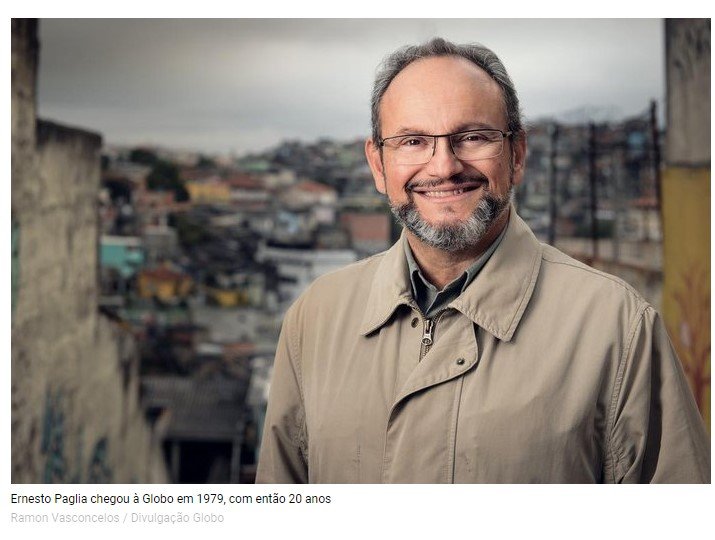Ernesto Paglia deixa a TV Globo após 43 anos na emissora