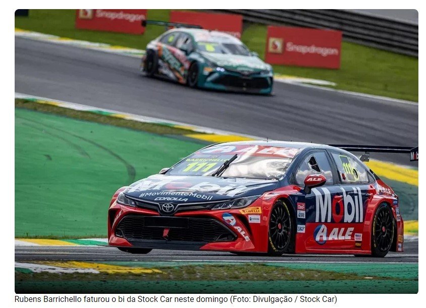 É campeão! Rubens Barrichello conquista bi da Stock Car