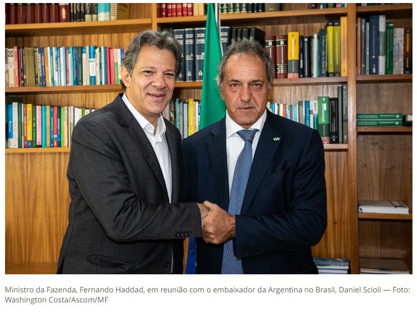 Embaixador da Argentina diz que discutiu criação de 'moeda do Mercosul' com Haddad