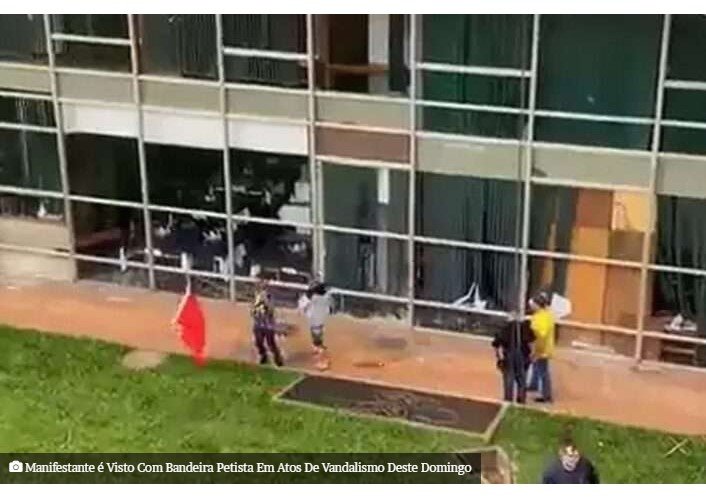 Manifestantes suspeitam de infiltrados petistas em quebradeira no DF